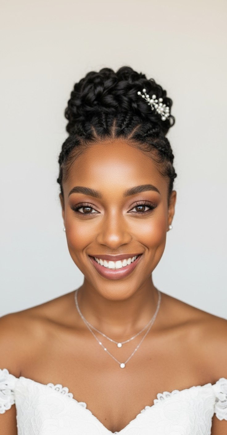 After Boho Wedding Hair Updo